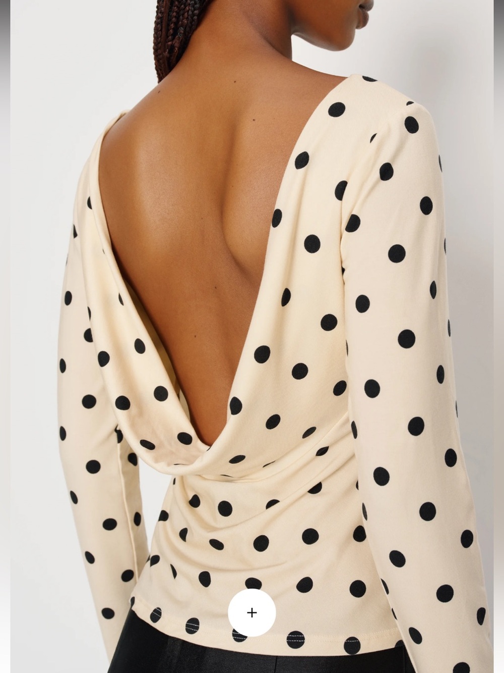 Reformation NWT Arden Knit Top Polka Dot XS